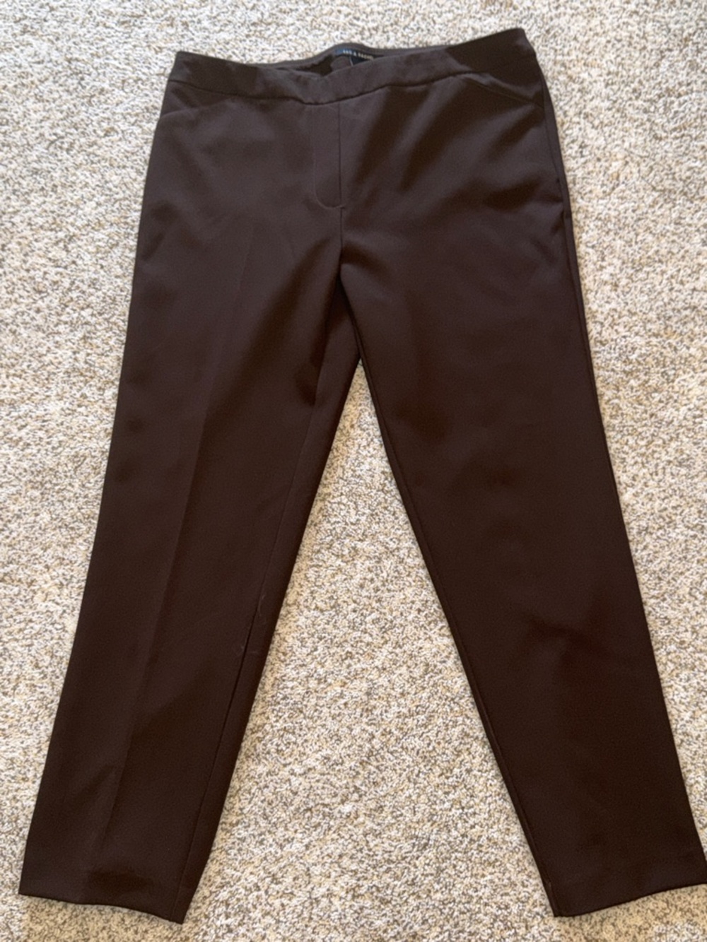 Zac & Rachel Dark Brown Straight Leg Trousers